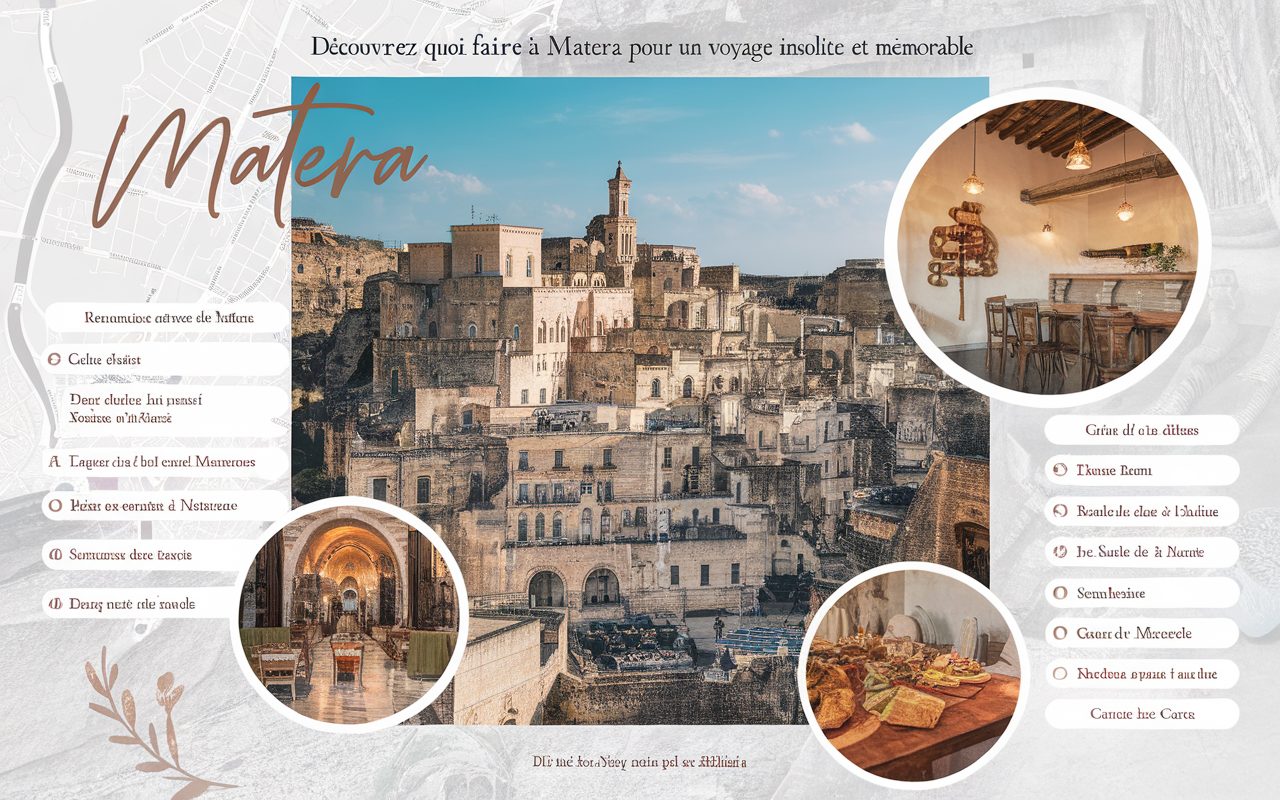 Découvrez quoi faire à Matera pour un voyage insolite et mémorable