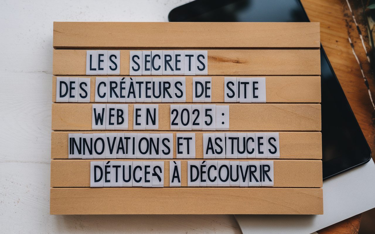 Les secrets des créateurs de site web en 2025 : innovations et astuces à découvrir